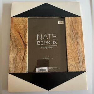 Nate Berkus Black/Cream Wood photo frame 5x7”